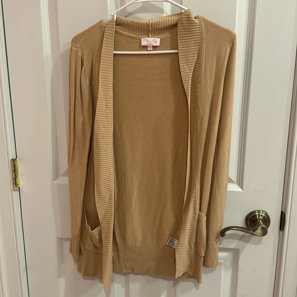 Pink lily cardigan